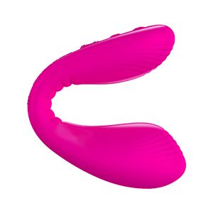 Lovense Dolce Mini Vibrator - Pink - Silicone - Curved - Ambidextrous