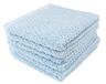 Everplush Diamond Jacquard Washandje 6 Stuk in Aquamarijn