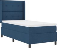 vidaXL Boxspringbed met kussens en hoofdbord, blauw, 200 x 80 cm, stof