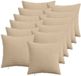 vidaXL Kussensloop 12 stuks Taupe 50 x 50 cm Corduroy
