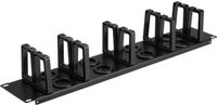 Renkforce RF-7116968 19 inch Kabelgeleiding voor patchkast 2 HE 360° draaibare kabelbeugel Black