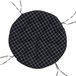 vidaXL Coussin d'assise rond motif losange Ø 100x11 cm tissu Oxford noir