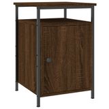 VidaXL Nachtkastje 40x42x60 cm bewerkt hout bruin eikenkleur