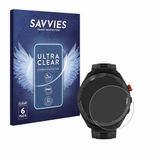 Savvies Screenprotector voor Garmin Approach S70 (47 mm) - Folie Beschermfolie transparant 6 Stuks