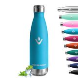 Thermoskan 500 ml, metalen thermosfles, dubbelwandig, roestvrij staal, BPA-vrij, geschikt voor koolzuurhoudende dranken, thermosfles voor camping, kinderen, fitness, bubbels, sport, reizen, jongens