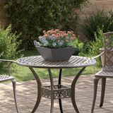 vidaXL Plantenbak Zwart 35 x 35 x 15 cm Koudgewalst staal