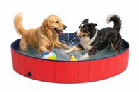 Hondenpool lionto Hondenbad Ø80 cm – opvouwbaar, antislip & PVC pool