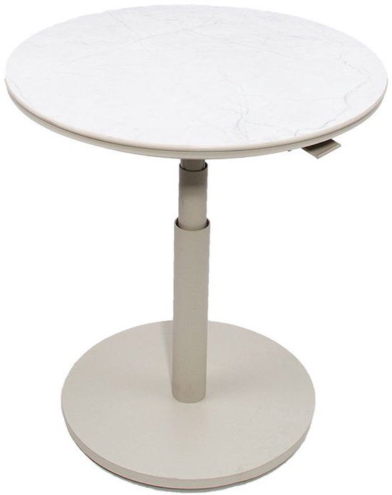 Oosterik Home Padroni bijzettafel sunny creme stone dia. 59 cm