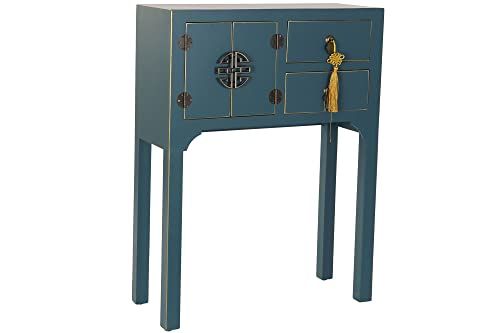 DRW Console sparren 63 x 26 x 83 Oosters blauw - 8434360217747