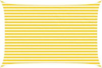 vidaXL Zonneschaduw Geel en Wit 4,5 x 3 m 100% Polyester Oxford