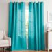 Exclusieve Grommet Top linnen raamgordijnen, polyester, blauwgroen, 108" lengte