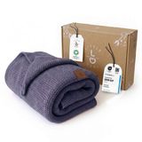 Little Dedi Alina Babydeken - GOTS Biokatoen - 80x100 cm - Donkerblauw
