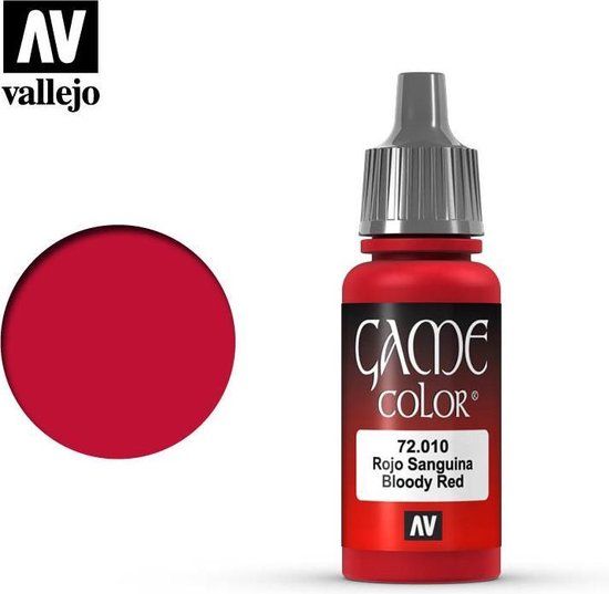 Vallejo 72010 Game Color - Bloody Red - Acrylverf - 18ml