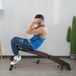 Sit Up Bank Bauchtrainer Mit Trainingsseile Trainingsbank Multifunktion Verstellbar&klappbar 110 Kg Belastbarkeit Stahl Schwarz+rot 137 X 51 X 50-66 Cm