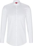 Hugo Boss HUGO Kason slim fit overhemd - twill - wit - Strijkvriendelijk - Boordmaat: 45