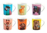 6 NBC 6 koffiemokken 32 cl Funy Dieren