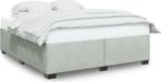 Maison Exclusive - Cadre de lit sans matelas, gris clair, 180x200 cm, velours