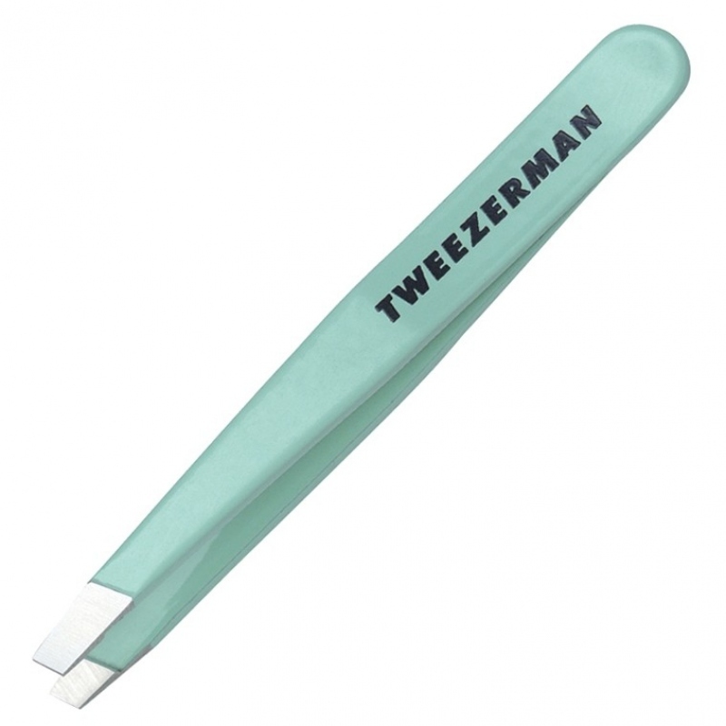 Tweezerman Mini Slant Tweezer Bahama Blue Pincet 1 st