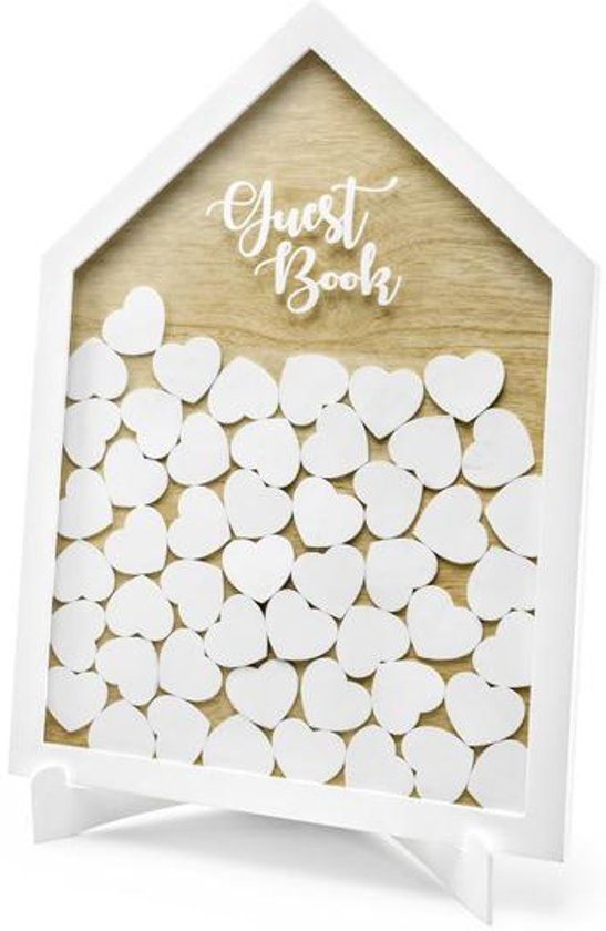 party decoration Panda Wooden Gastenboek, 30.5x43cm