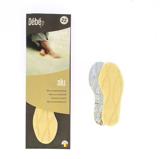 DEBE Alu junior inlegzolen - Extra warm - Aluminium & scheerwol - Maat 30 - Unisex kinderen