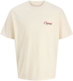 JACK&JONES Jongens T-shirt JWHDIA GRAPHIC BACK TEE SS CREW N JNR - Katoen - Maat 128 - Antique White