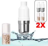 Milton Accessories Mineraal Douchefilter - Bundel 2 stuks - RVS Medium - Rond