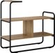 vidaXL Consoletafel Artisanaal eiken 80 x 35 x 75 cm Bewerkt hout