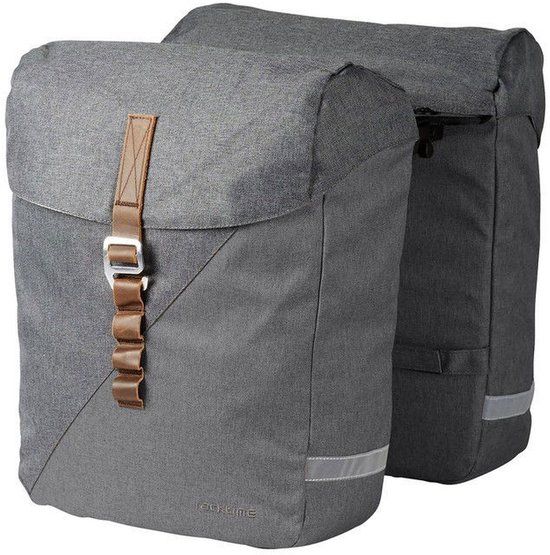 RACKTIME Tubus Racktime Heda 2.0 Dubbele Fietstas Snapit 2.0 Dust Grey