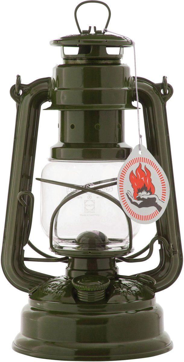 Feuerhand Stormlantaarn - 26 cm - Verzinkt - Olijf