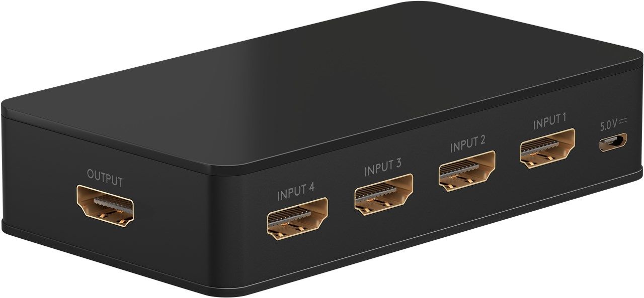 Goobay HDMI Switch - 4-Port - 4K@60Hz