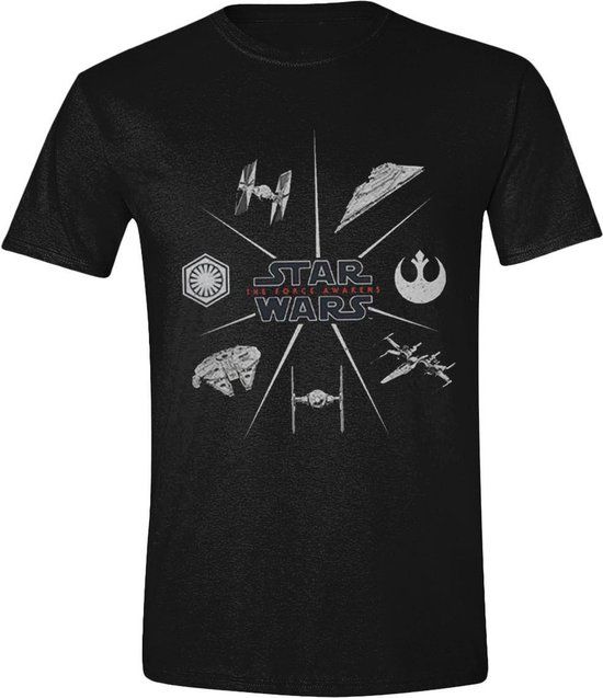 Star Wars Ship Icons T-Shirt - Black - XXL - Men