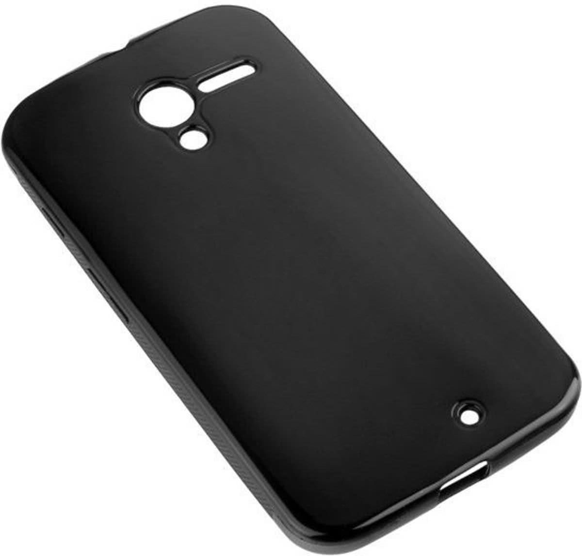 LELYCASE TPU Siliconen case Voor Motorola Moto X Zwart hoesje