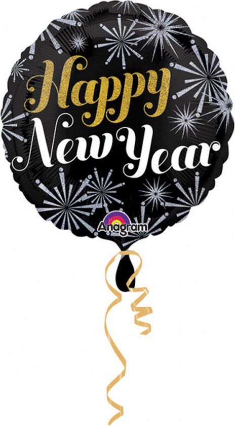Amscan Riethmüller Europe GmbH "Happy New Year" FolieBallon Multikleur