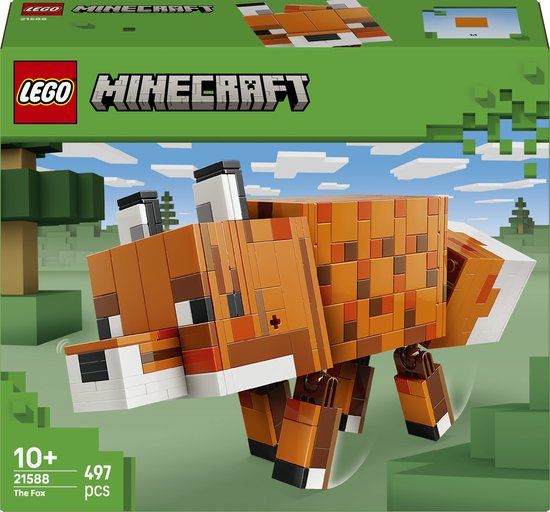 LEGO Minecraft De Vos Kinderkamer Decoratie en Dieren Speelgoed voor Kinderen - 21588