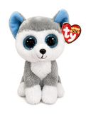 Ty 36006 GL slush-hond pluche, wit, groen en blauw, 15 cm