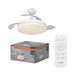 OSRAM LED-plafondventilator Wit, stil, afstandsbediening | Ceiling Fan Brisote, Ceiling Fans with Lighting, Wit, 1060 mm dia, 20000 h, verpakking van 1