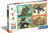 Clementoni Puzzle 4 en 1 - Baby Dieren - Puzzels vanaf 3 jaar