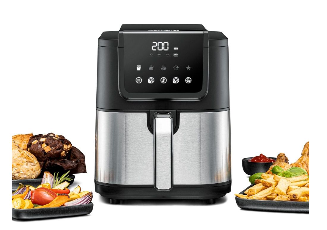 Rommelsbacher Airfryer XL 5L - 1500W - 5L - Black/Stainless Steel