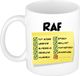 Bellatio Decorations Naam mok Raf - wit - top gozer - keramiek - 300 ml - cadeau collega beker