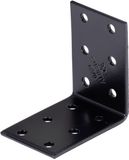 Alberts 824891 Geperforeerde plaathouder - zwart - kunststof gecoat - 60 x 60 x 40 mm | Set van 50