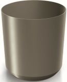 Prosperplast Plantenpot/bloempot Babylon - kunststof - buiten/binnen - titanium grijs - D24 x H24 cm