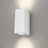 Ledvion - LED Wandlamp - 3W - 2700K - Cube & Wit - GU10 - IP54