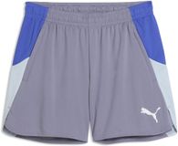 PUMA individualBLAZE Shorts Dames Sportbroek - Gray Sky-PUMA White-Royal Sapphire