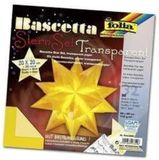 Folia 814/2020 - Knutselset Bascetta Ster, Transparant Geel, 20 x 20 cm, 32 Vellen
