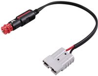 TRU COMPONENTS Hoogstroom-batterijstekker naar sigarettenaanstekerbus voor de auto met zekering TC-12195692 Zwart, Rood