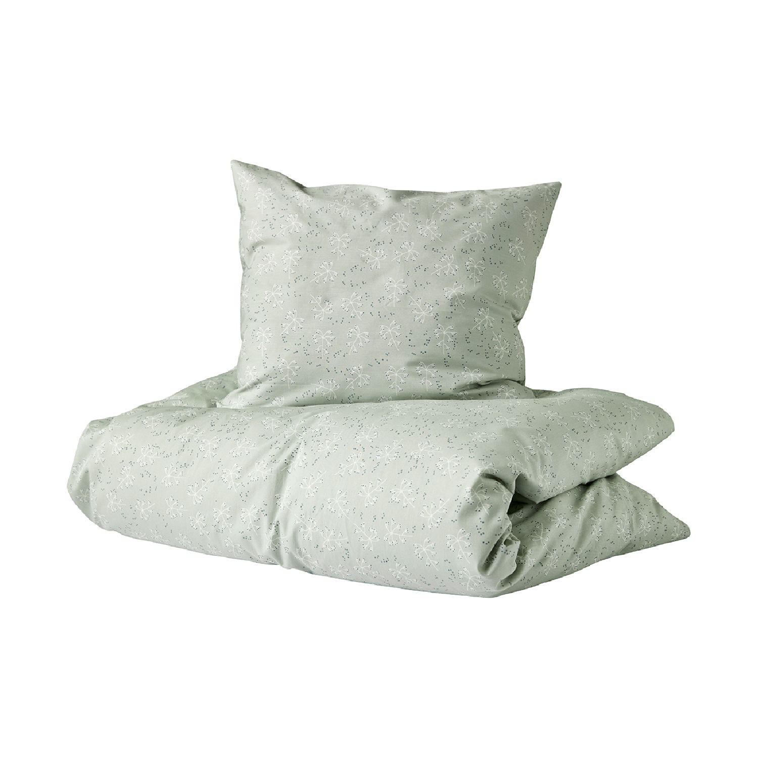 Leander Meadow Dekbedovertrek Sage Green 100 x 140 cm