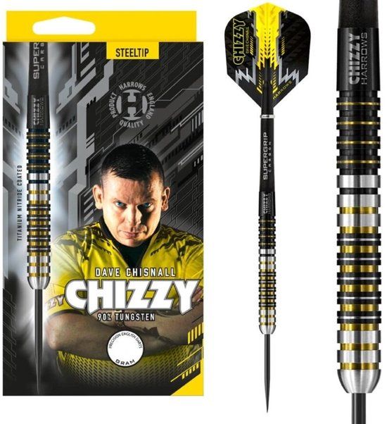 Harrows Chizzy 90% Tungsten Steel Tip Darts - 25g