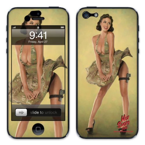 Diabloskinz Diabloskinz B0081-0064-0026 Vinyl Skin voor Apple iPhone 5/5S Pin-Up Rosie