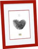 Deknudt Frames Fotolijst S43AK4 P1 - rood met passe-partout - 10x15 cm