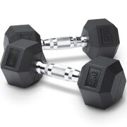 ZEUZ Hexa Dumbbells Set 2 x 5 KG – Hexagon Gewichten Dumbbellset – Crossfit, Fitness & Krachttraining Dumbellset